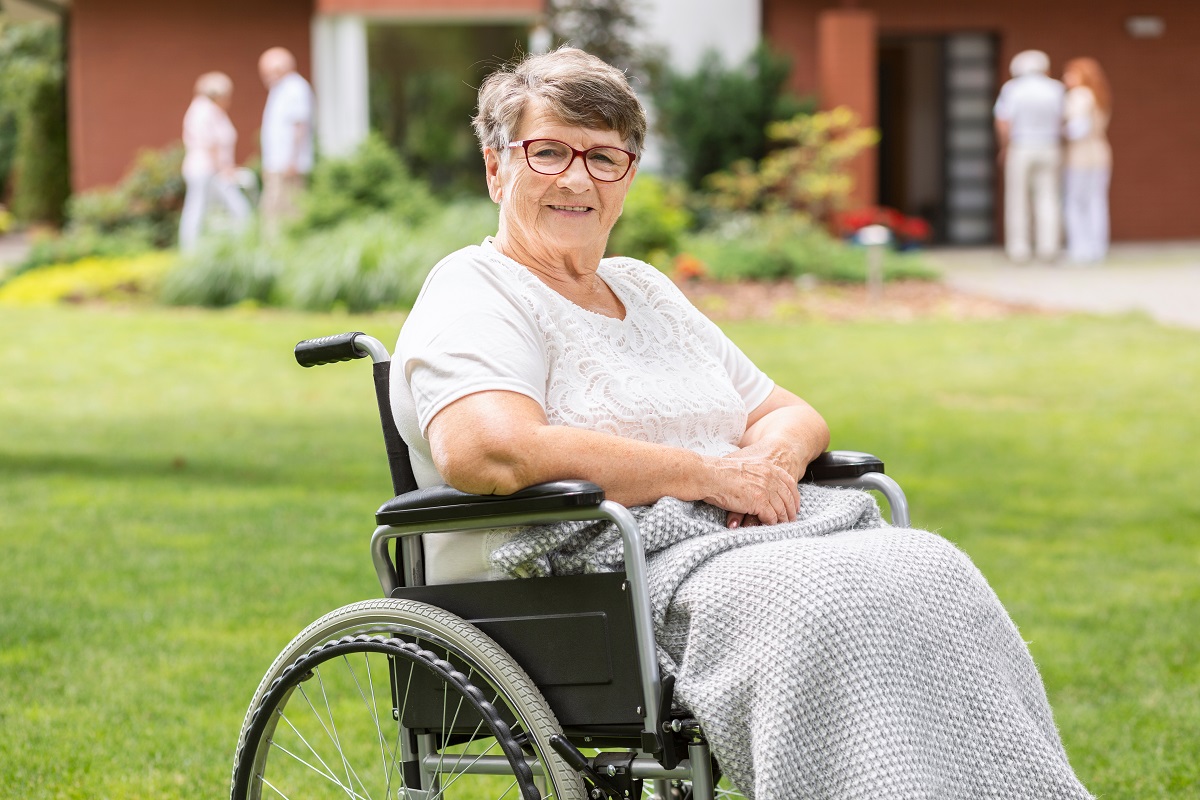 senior in a wheelchair