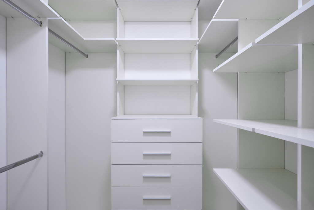 A walk-in pantry for business use