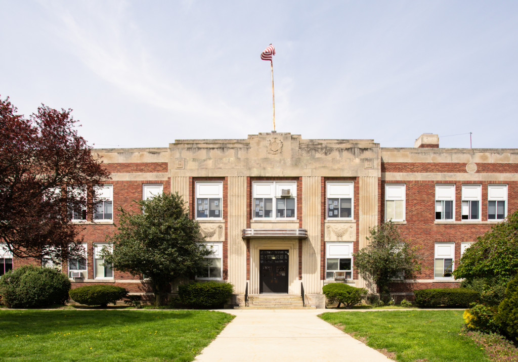exterior view of american school