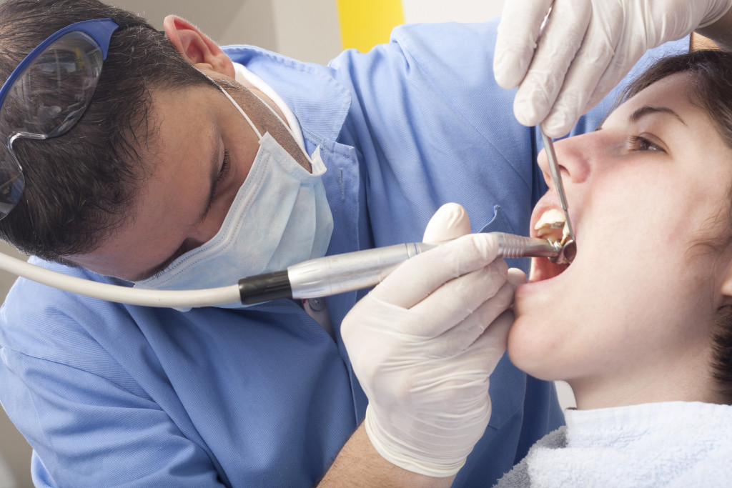 dentist at work