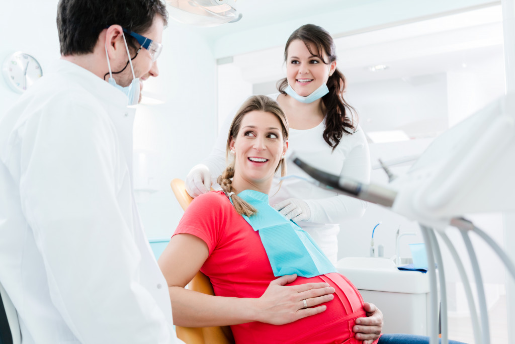 Pregnant woman checkup