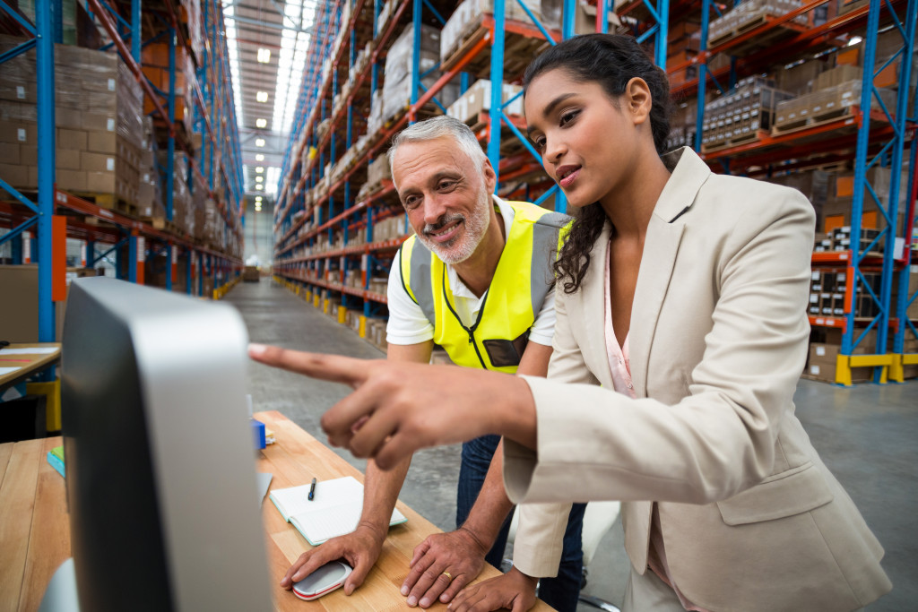 warehouse workers