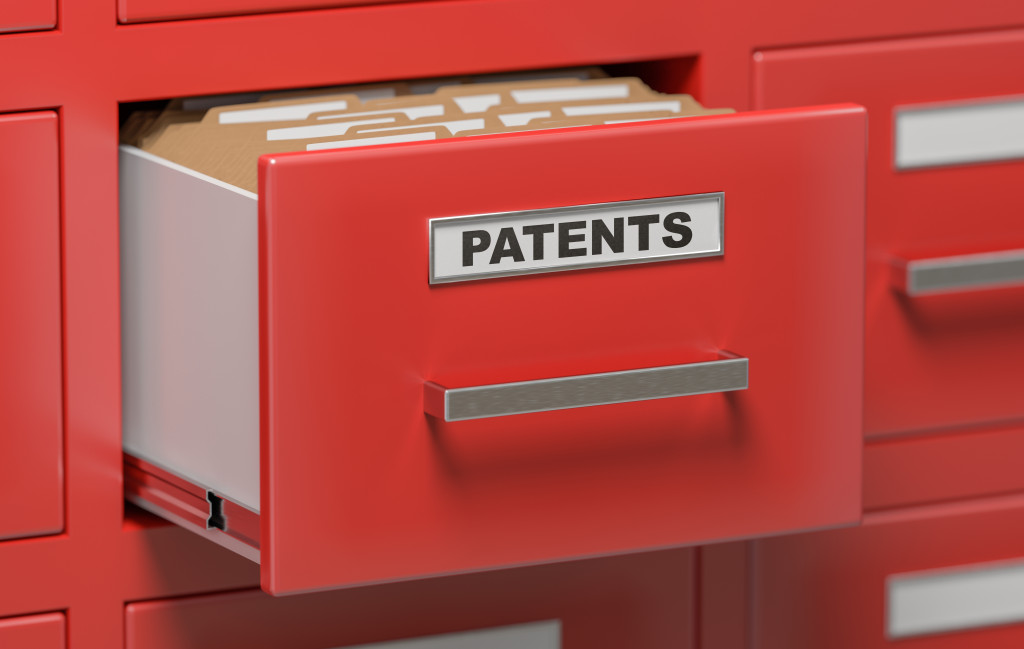 office drawer for patents files