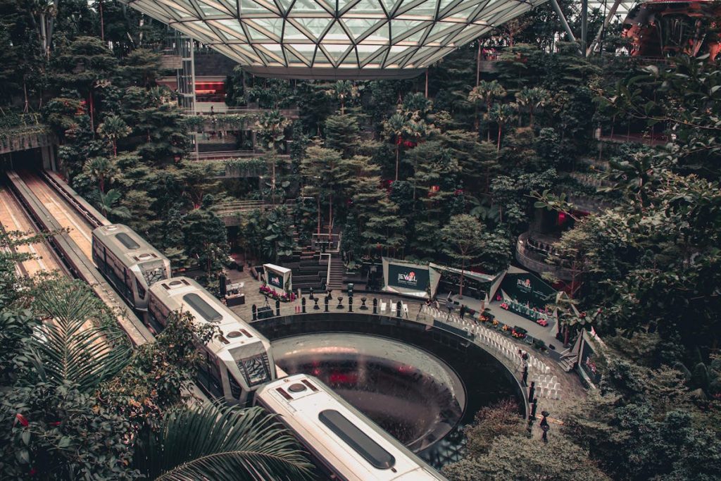 train in Singapore airport